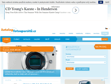 Tablet Screenshot of katalogfotoaparatu.cz